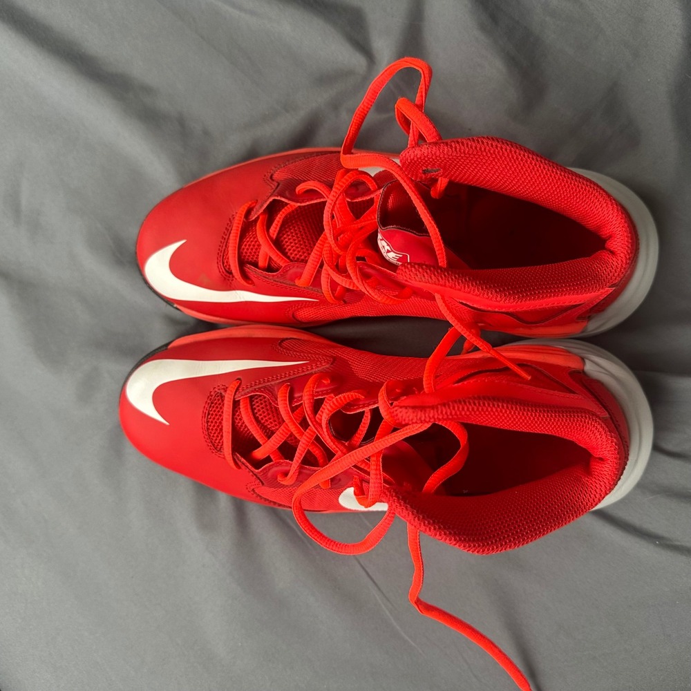 Nike Prime Hype DF Basketball Shoes University Red White 653711-600 Mens 8 - Picture 8 of 10